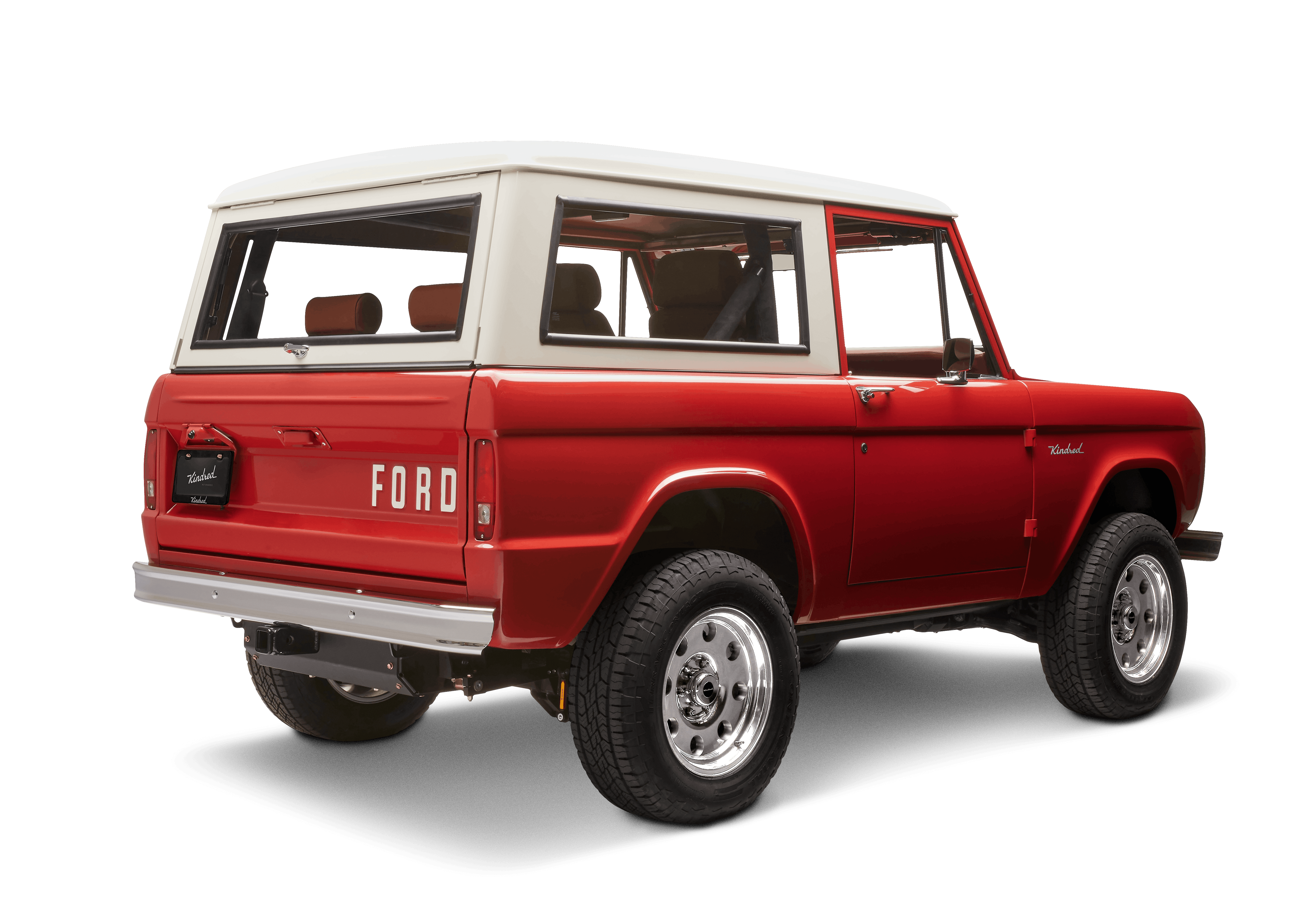 BRONCO EV 3 QTR Back Passenger Kindred Logo
