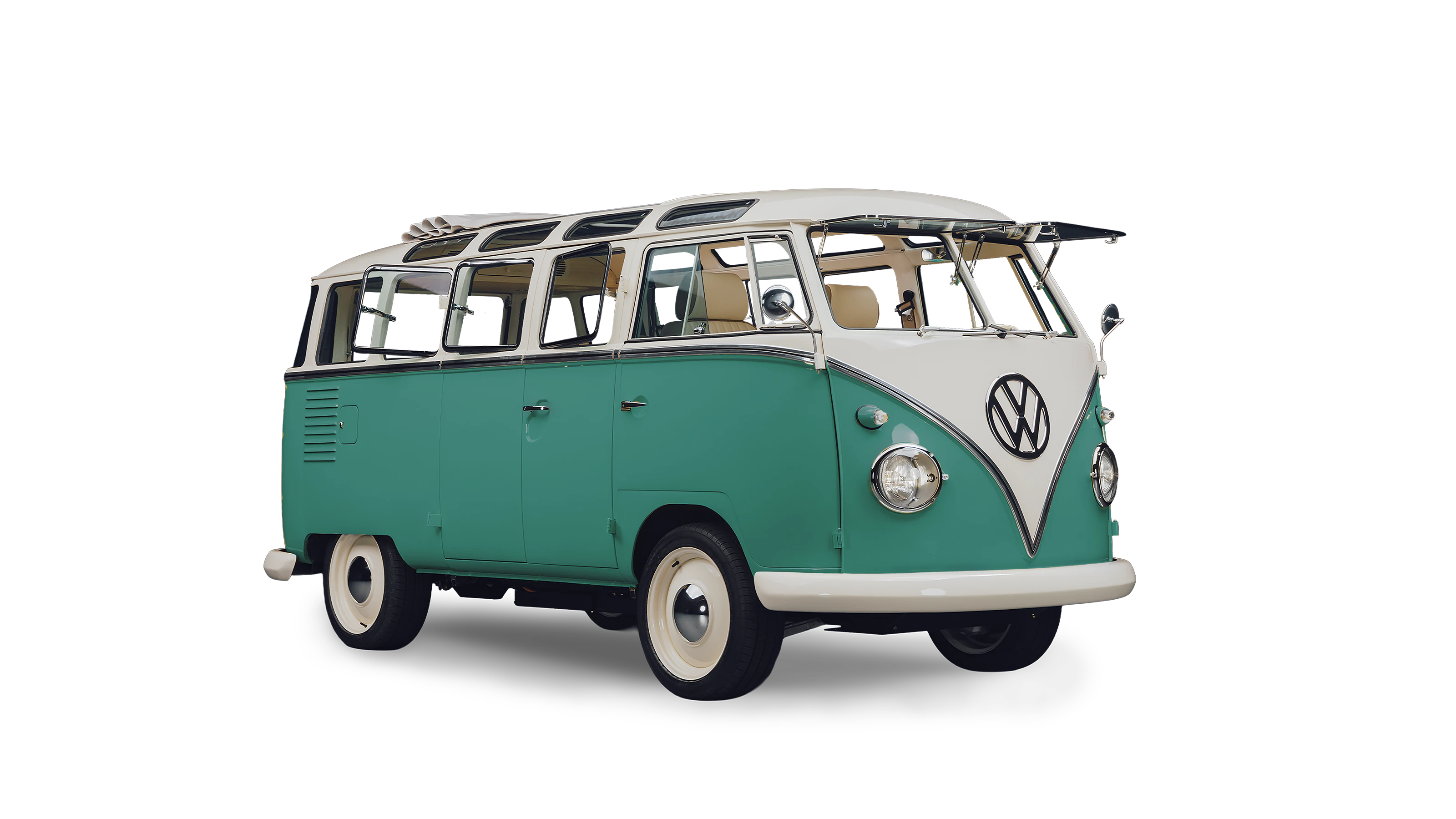 EV BUS front Seafoam