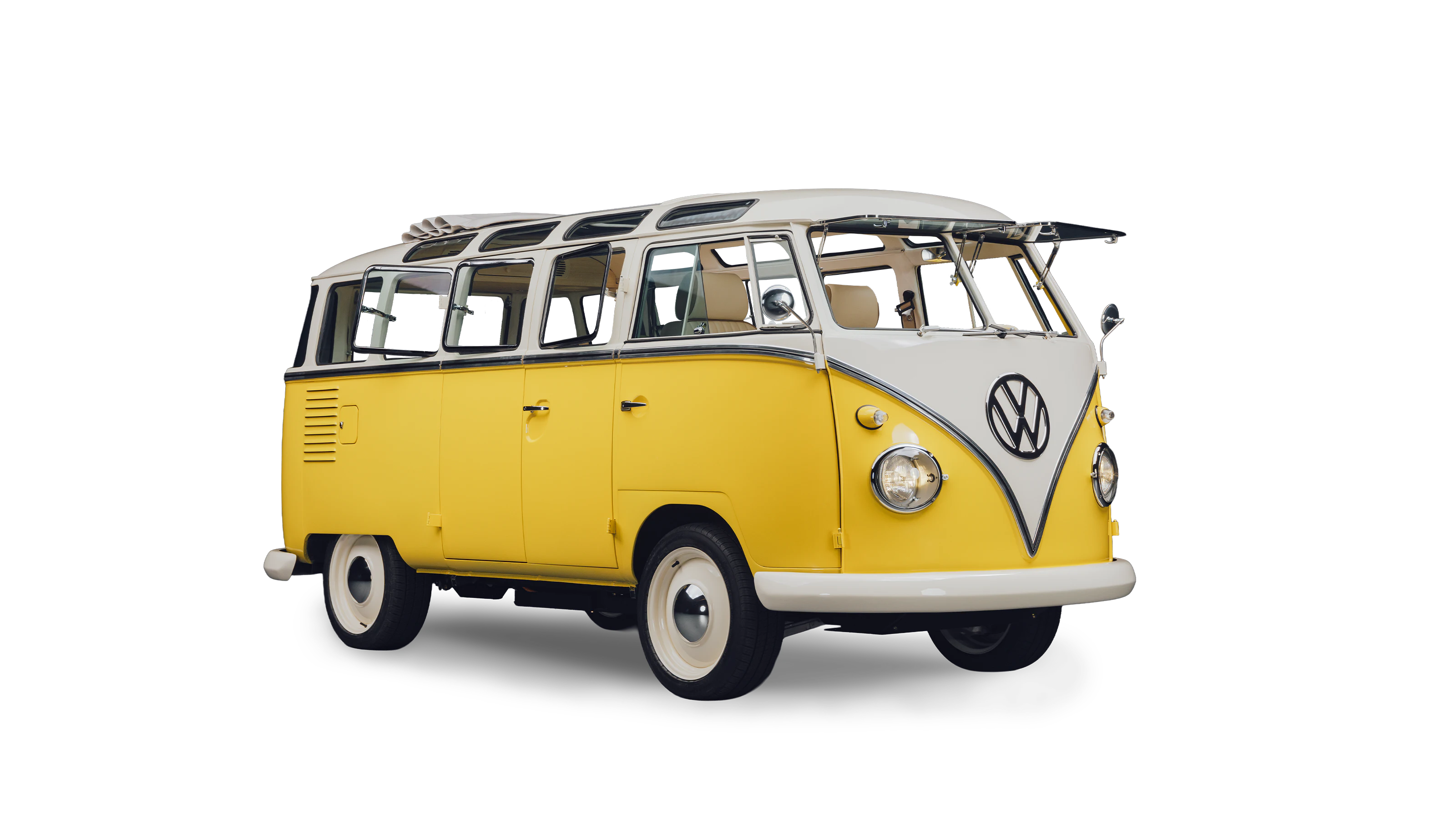 EV Bus Front Sunshine Yellow