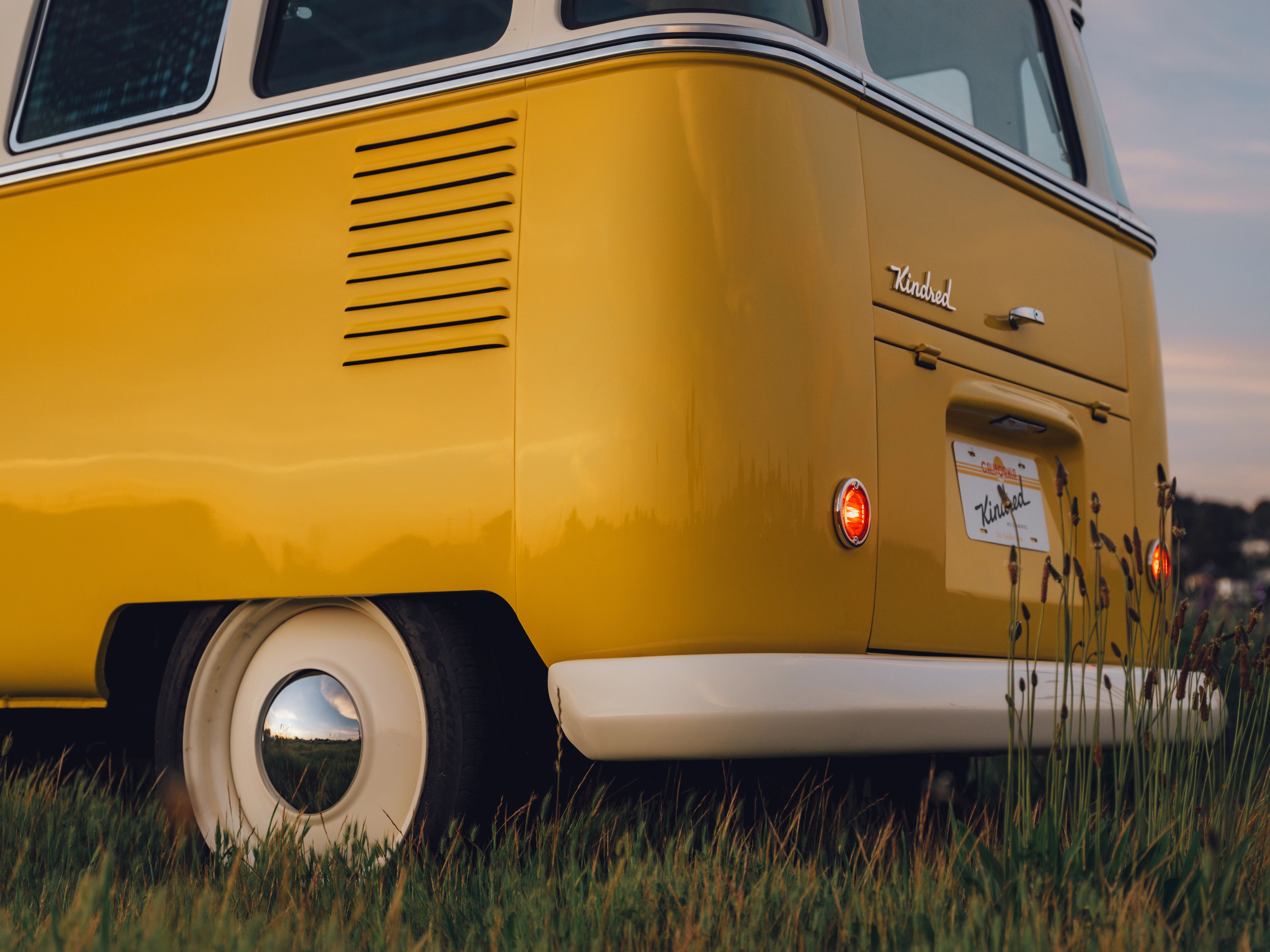 Kindred EV Bus Back Sunshine Yellow