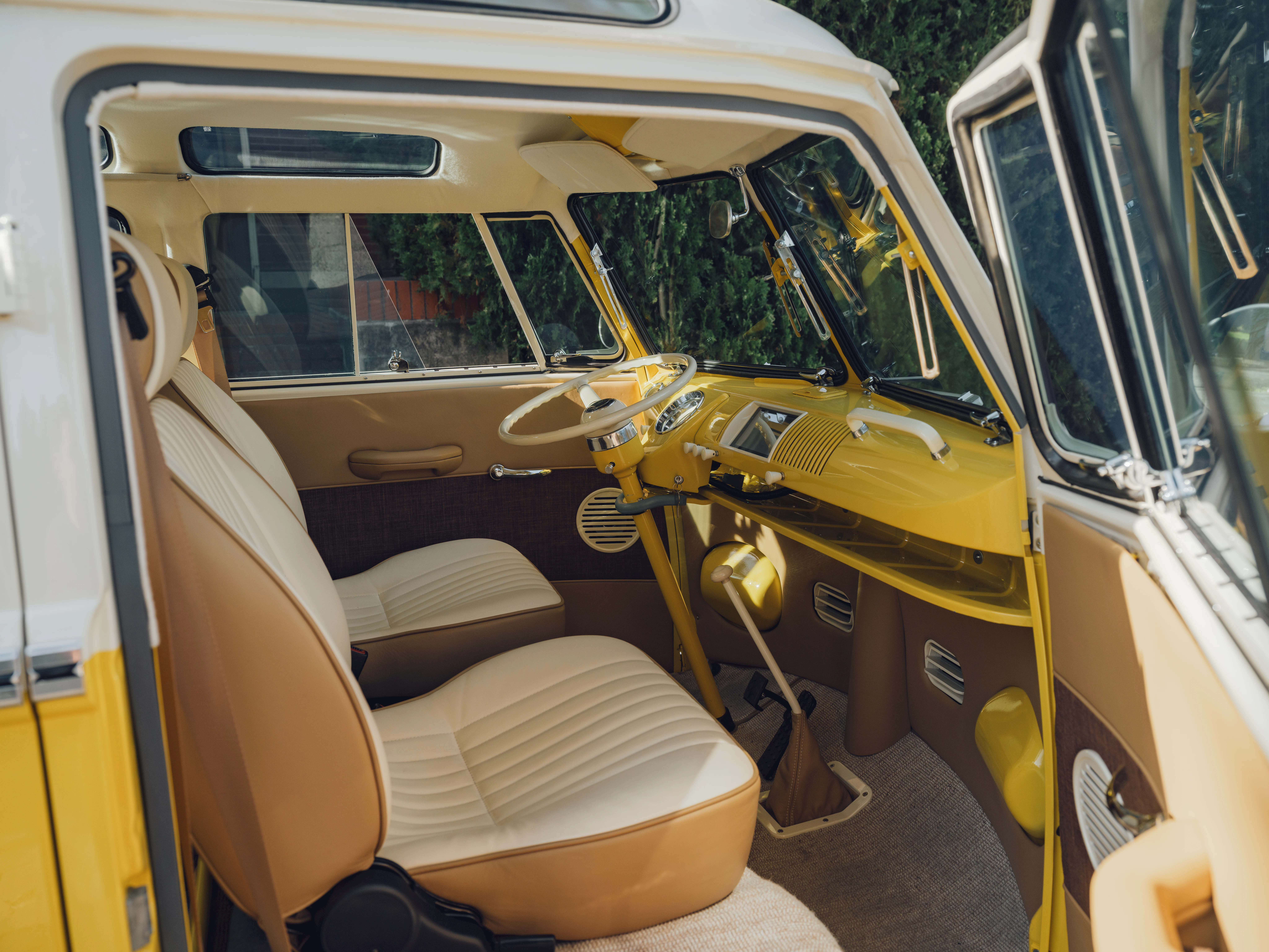 Kindred EV Bus Interior Seats Sunshine Yellow