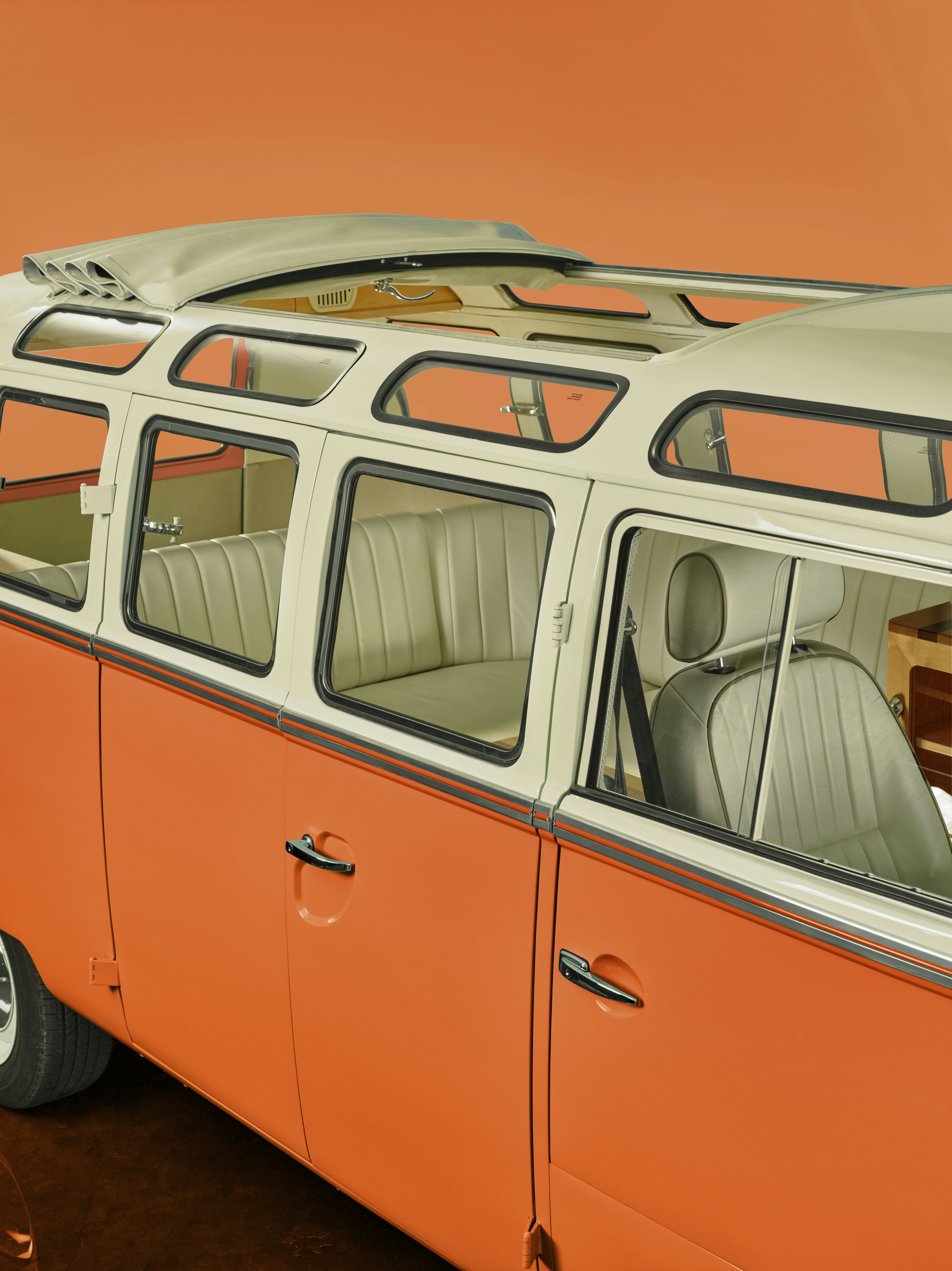 Kindred VW Bus Detail1 Roof Tangerine 3 4